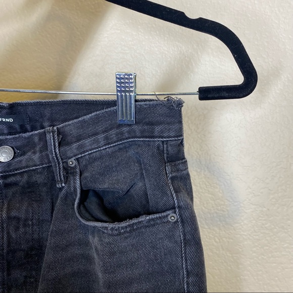 NWT Grlfrnd Karolina in all I need Cut off Black Jeans Raw Hem Size 29 - Picture 6 of 8